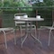 Flash Furniture Bellamy 31.5'' Silver Round Tempered Glass Metal Table TLH-070-2-SV-GG - alternate 8